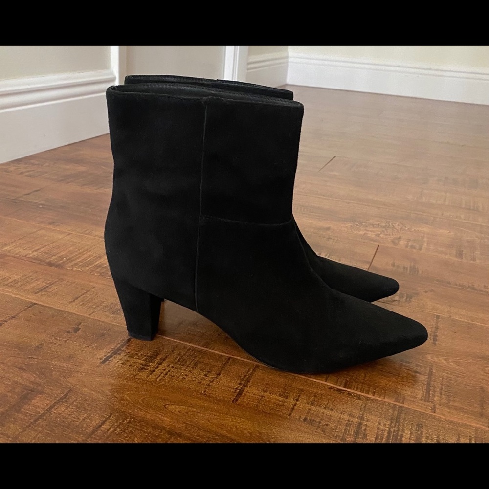 Rachel Zoe pointed suede booties
